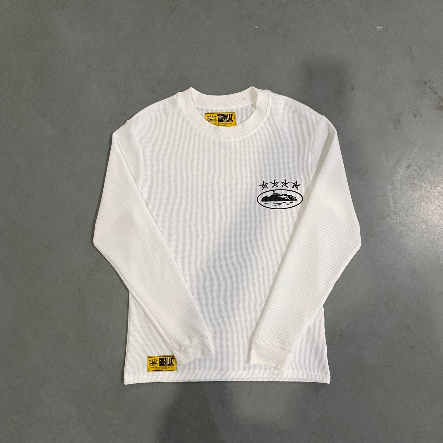 4 Star Anniversary waffle long sleeve tee