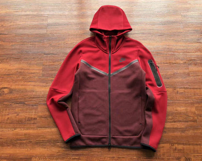 Conjunto Tech Fleece Bordô e Vermelho