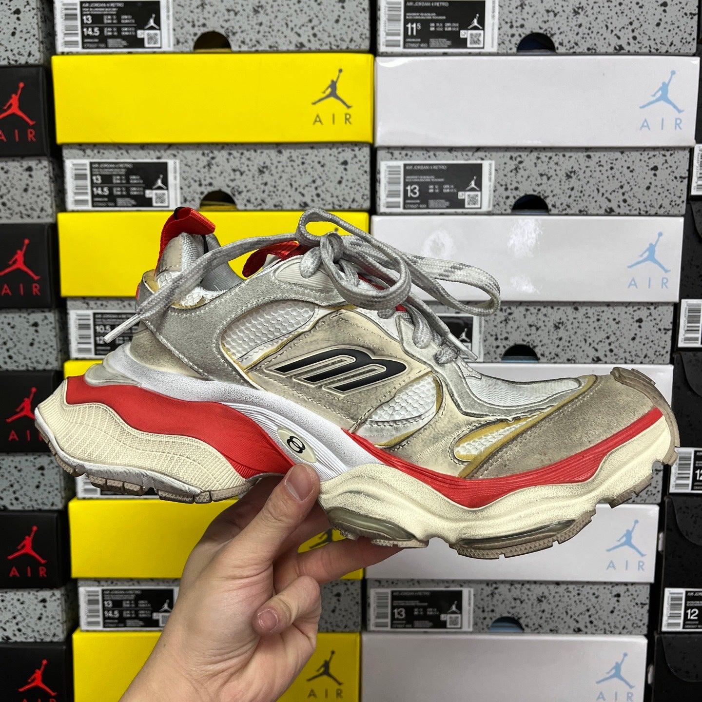 BLG Cargo Beige/Grey/Red