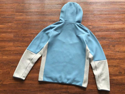 Conjunto Tech Fleece Azul e Branco