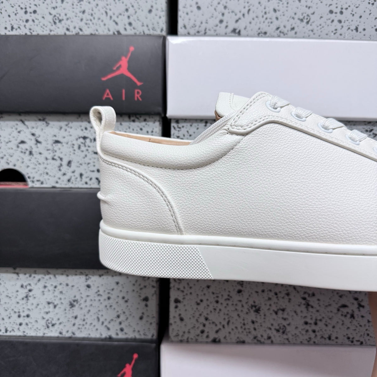 Christian Louboutin Louis Junior Strass White