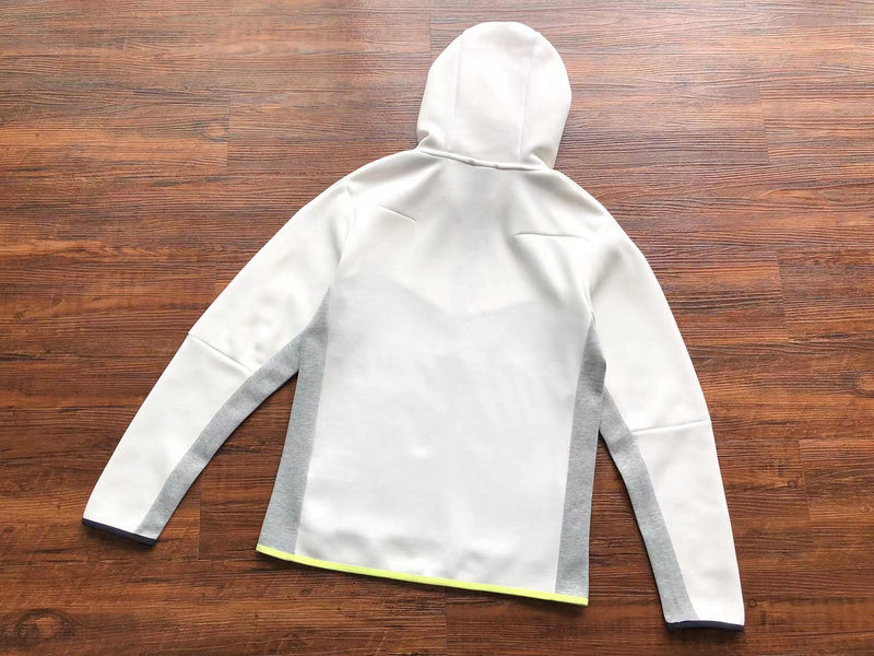 Conjunto Tech Fleece Branco e Cinza