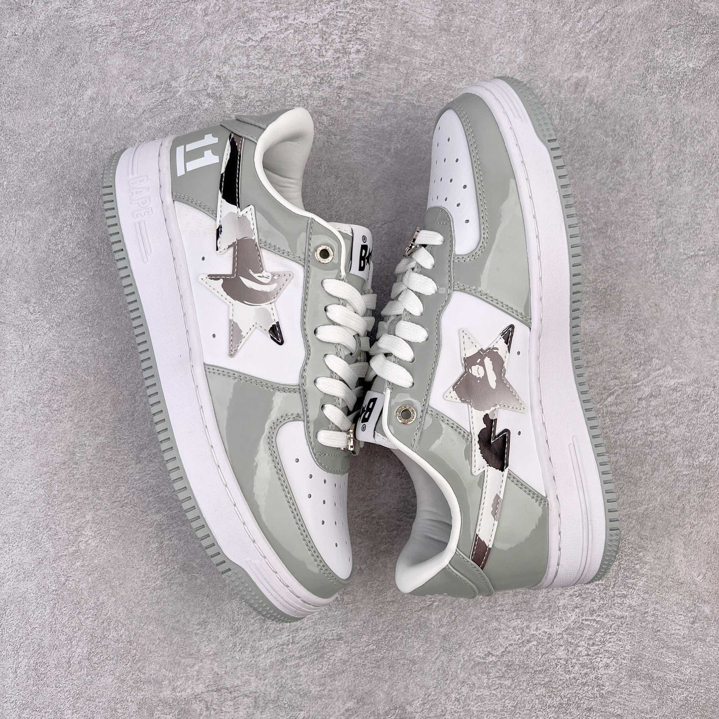Bape STA Low White Grey