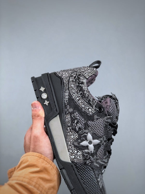 Skate Black Swarovski Monogran