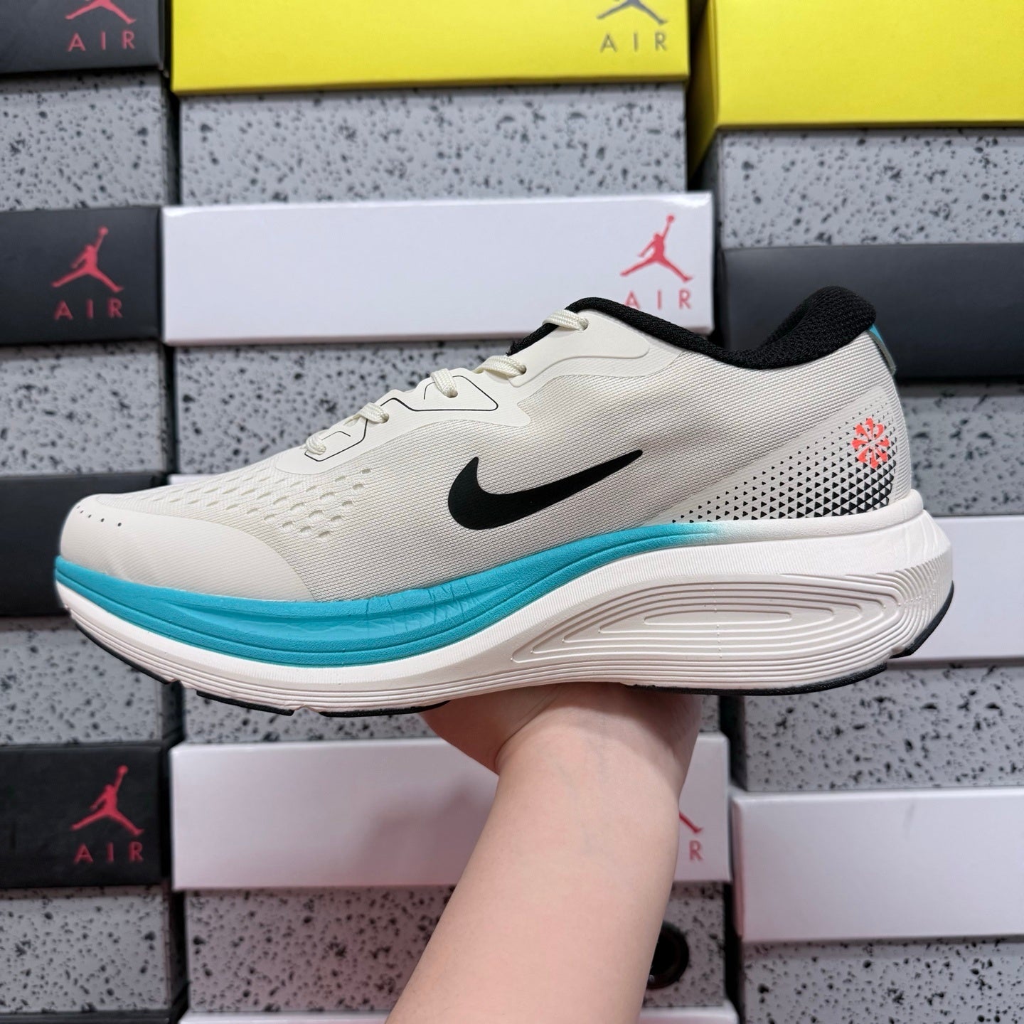 Nk Air Alphazoom White/Pink/Blue