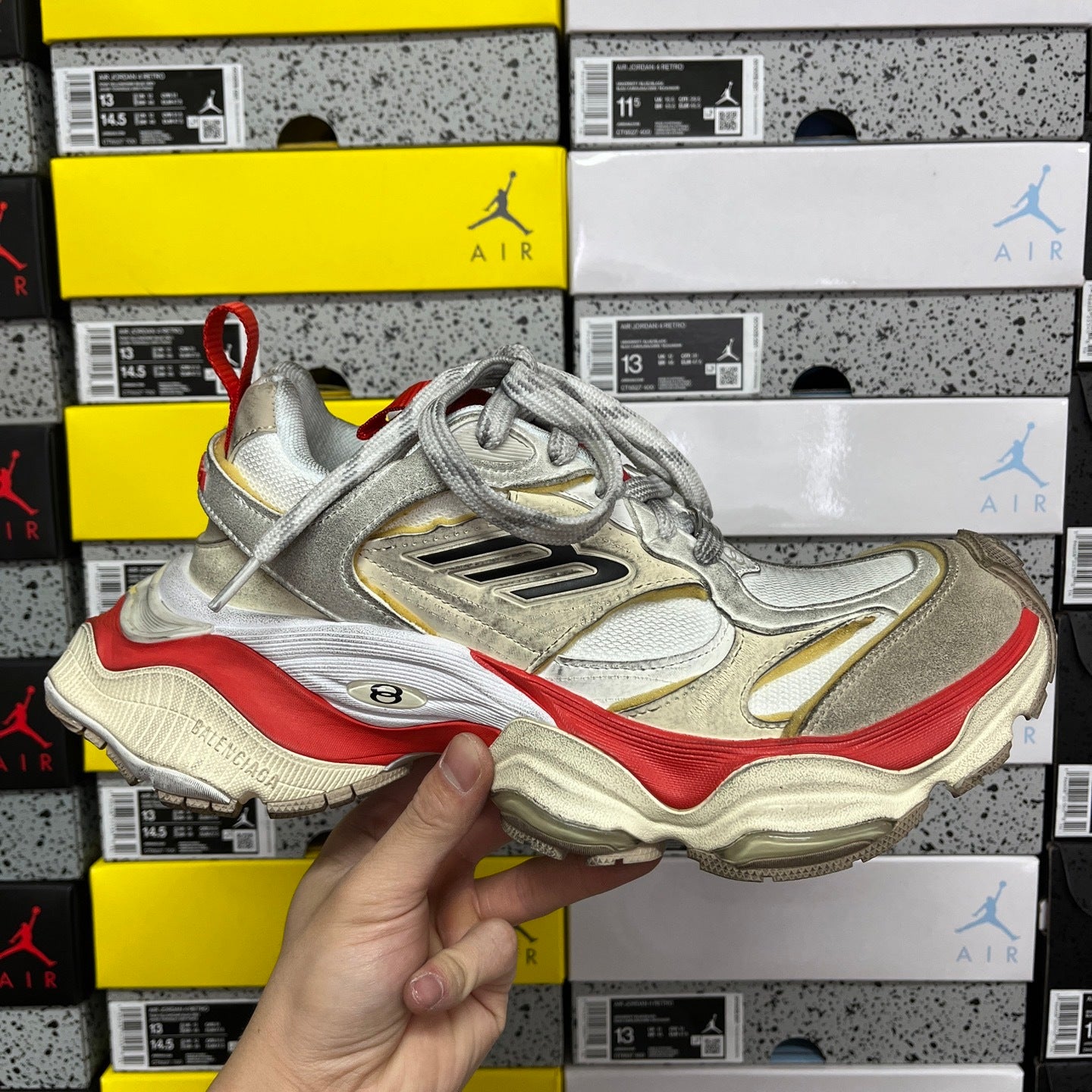 BLG Cargo Beige/Grey/Red
