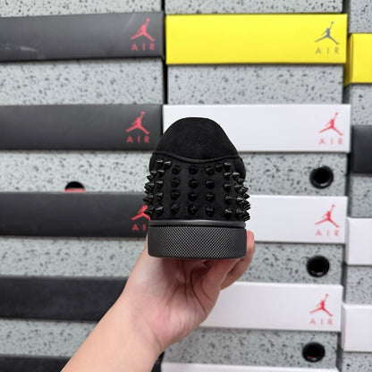 Cristhian Louboutin Vieira Spikes Black suede