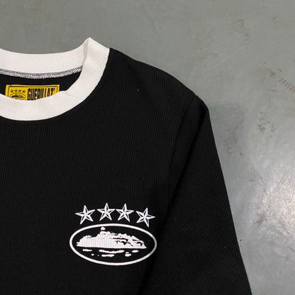 4 Star Anniversary waffle long sleeve tee