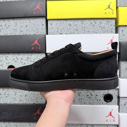 Christian Louboutin Louis Junior Strass Black Suede