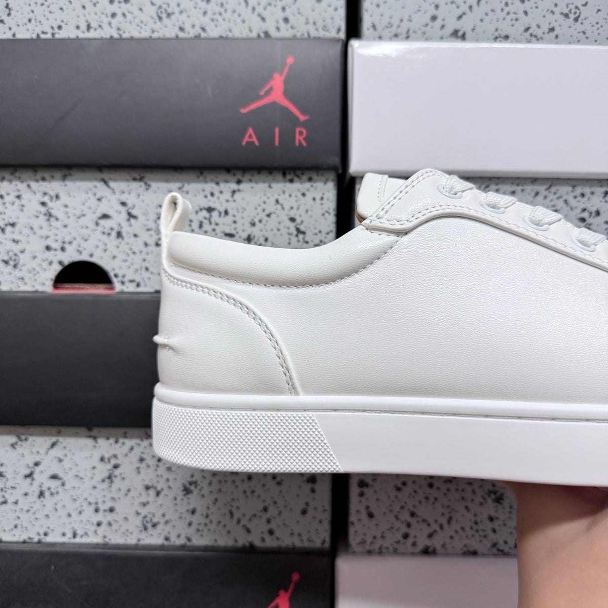 Cristhian Louboutin Vieira Spikes White