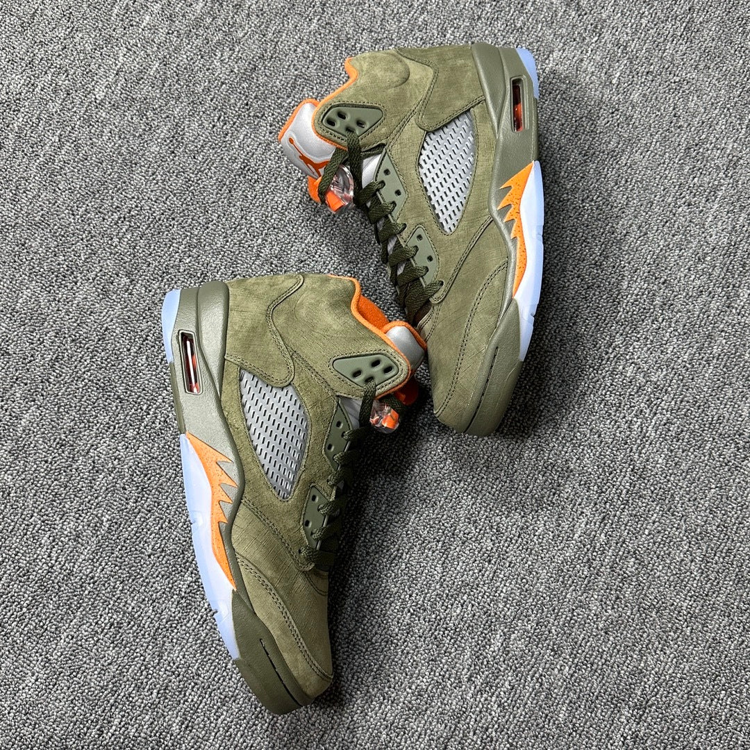 AJ 5 Retro Olive