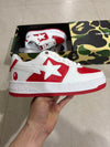 Bape STA Low White and Red