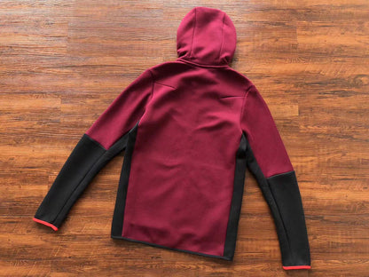 Conjunto Tech Fleece Bordô e Preto
