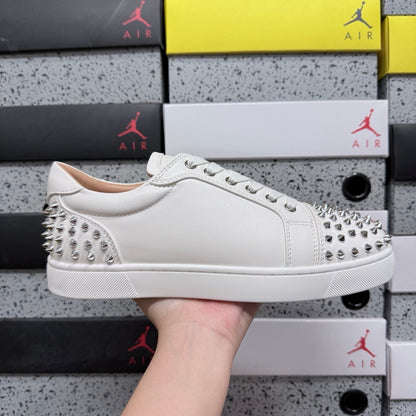 Cristhian Louboutin Vieira Spikes White