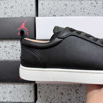 Christian Louboutin Louis Junior Strass Black White