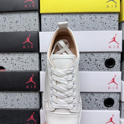 Christian Louboutin Louis Junior Strass White