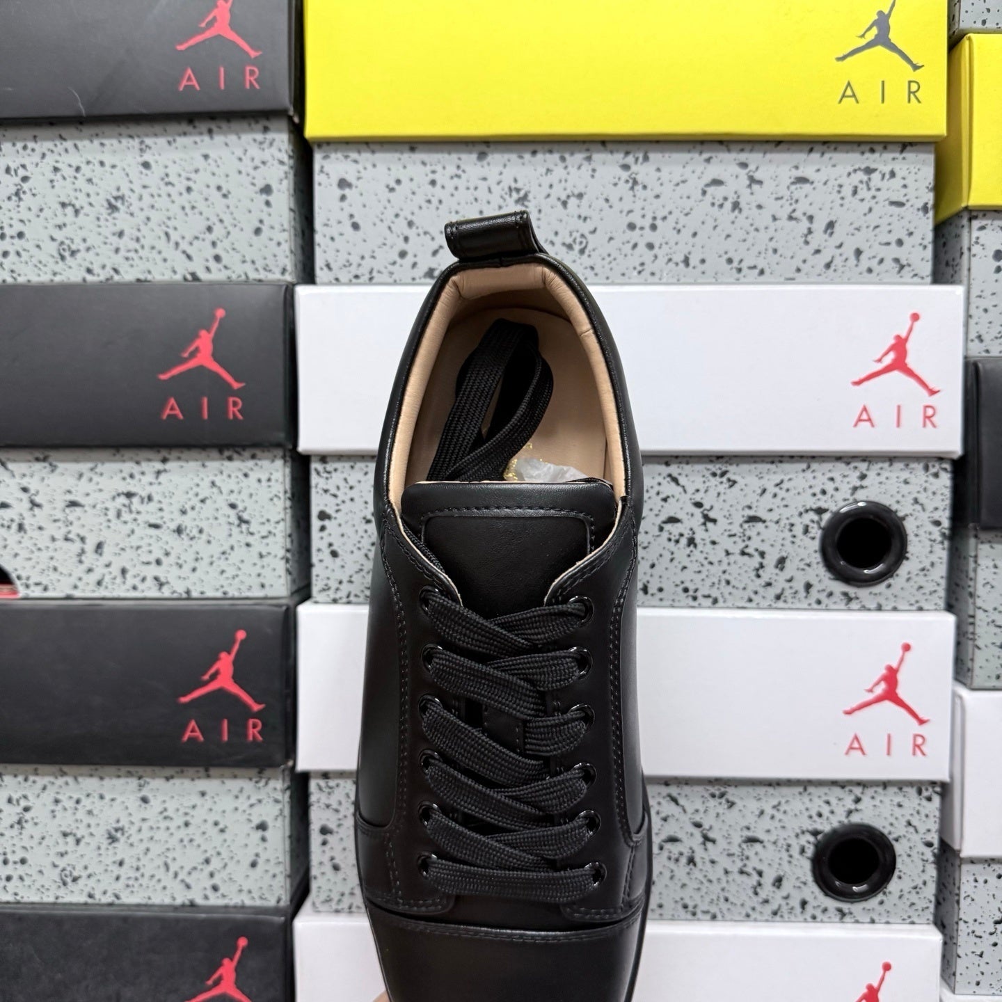 Christian Louboutin Louis Junior Strass Black