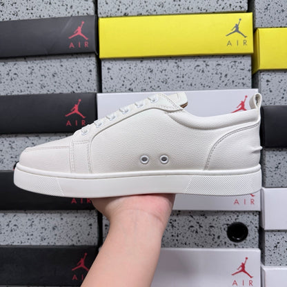 Christian Louboutin Louis Junior Strass White