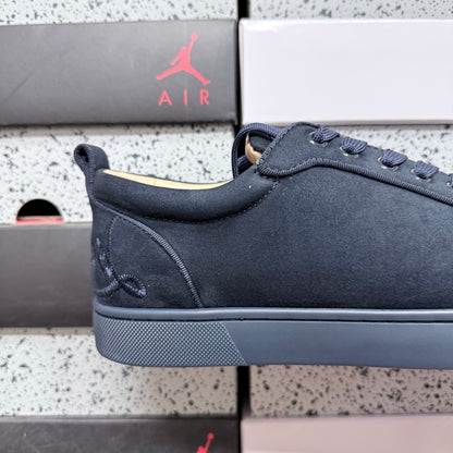 Christian Louboutin Louis Junior Strass Blue Suede