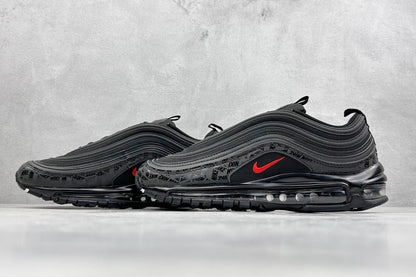 97 All-Over Print Black Red
