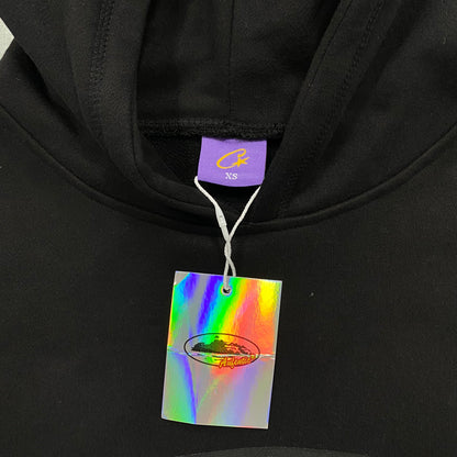 Black/Black Alcatraz logo hoodie