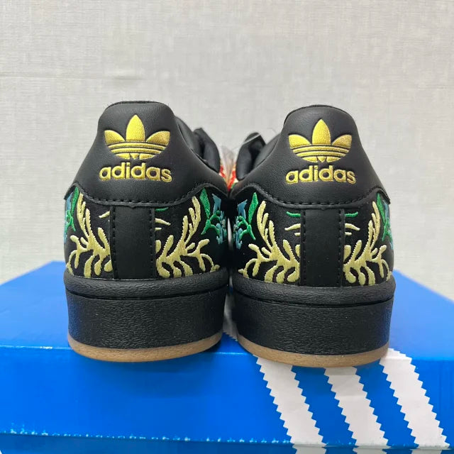 Superstar Black Floral Embroidery