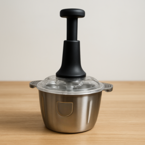 Assorted 2 Litre Premium Push Chopper – Stainless Steel Meat & Vegetable Chopper